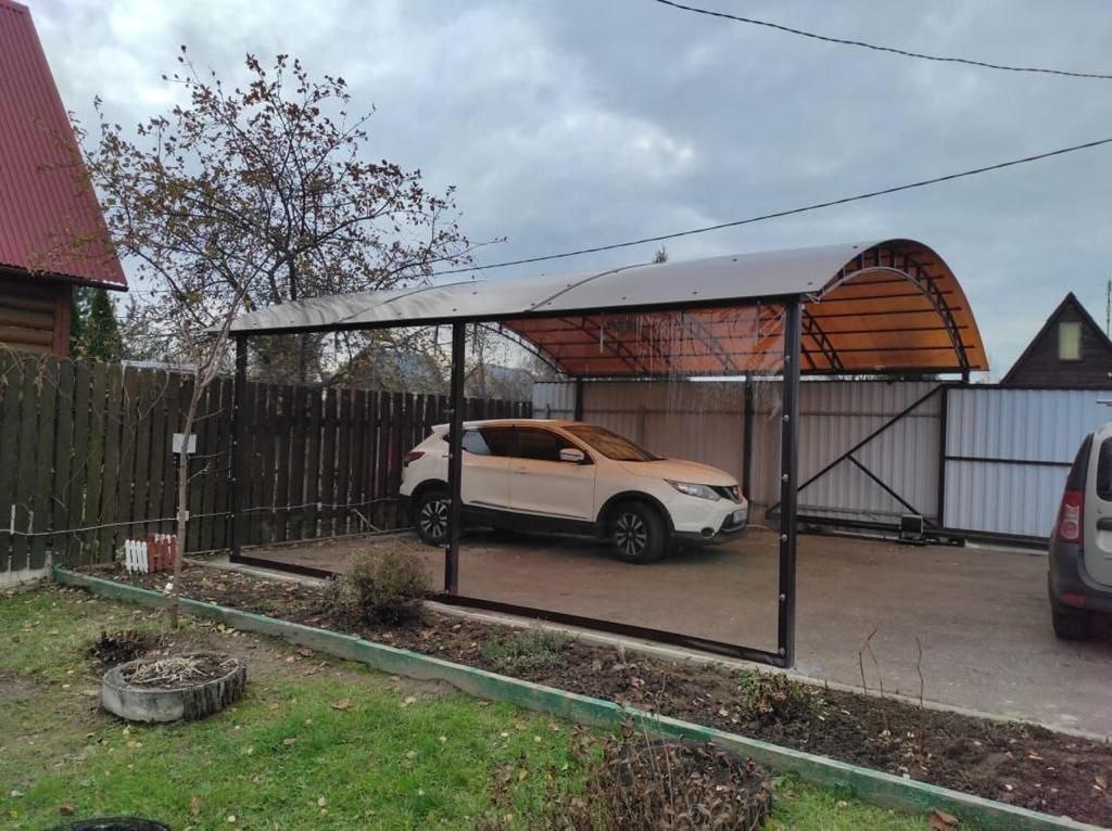 Прозрачные шторы ПВХ для навеса под автомобиль в Щербинке